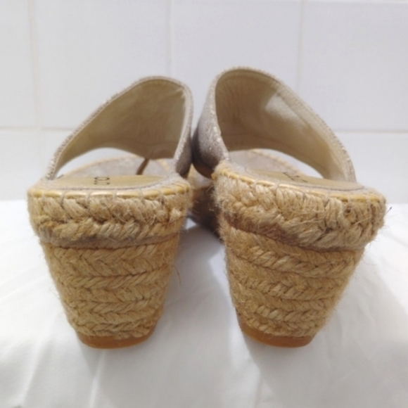 CLEARANCE Andre Assous Espadrilles Annette Wedge Sandals Bronze Toast US 10 - Picture 6 of 13